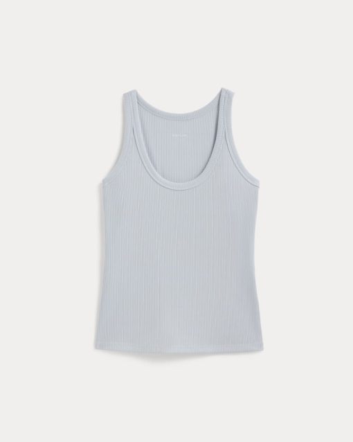 Alternative view of The Shimmy Scoop-Neck Tank | Air Blue