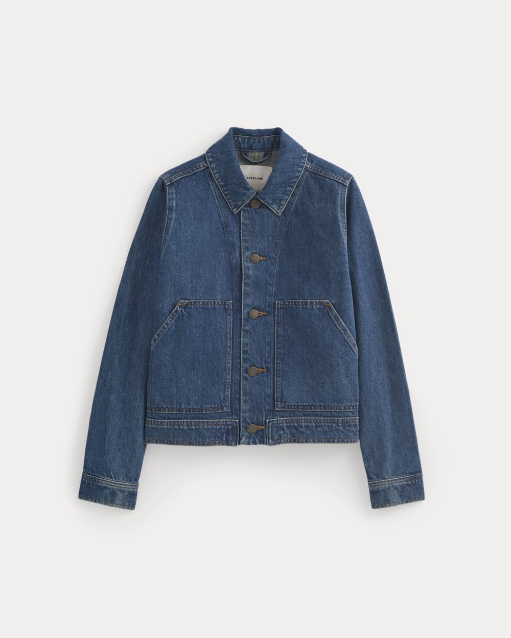 Denim Chore Jacket | Mid Indigo - Image 2