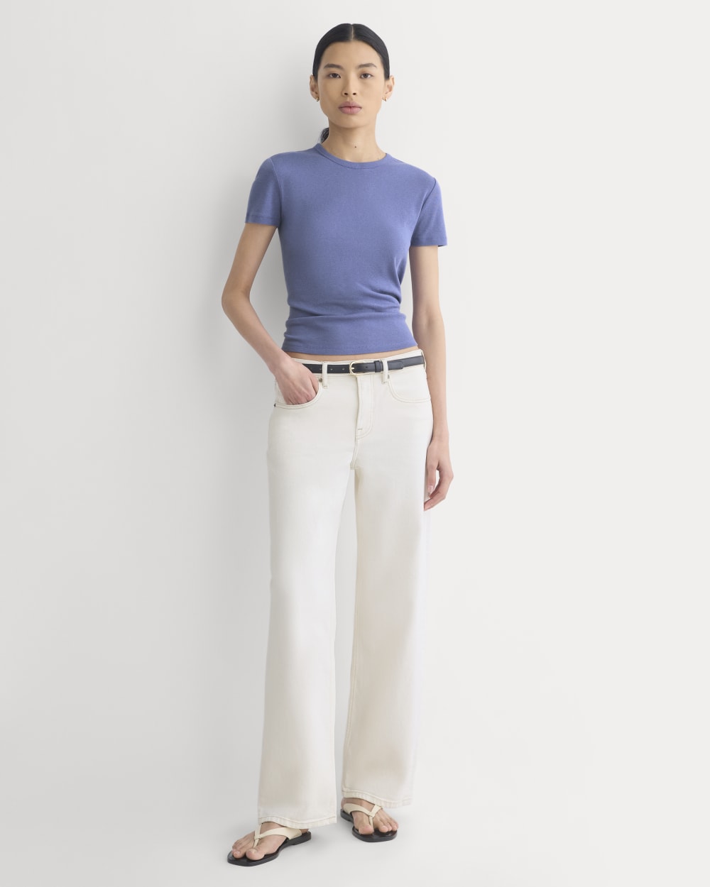 Tissue Short-Sleeve Crew | Blue Dusk - Image 4