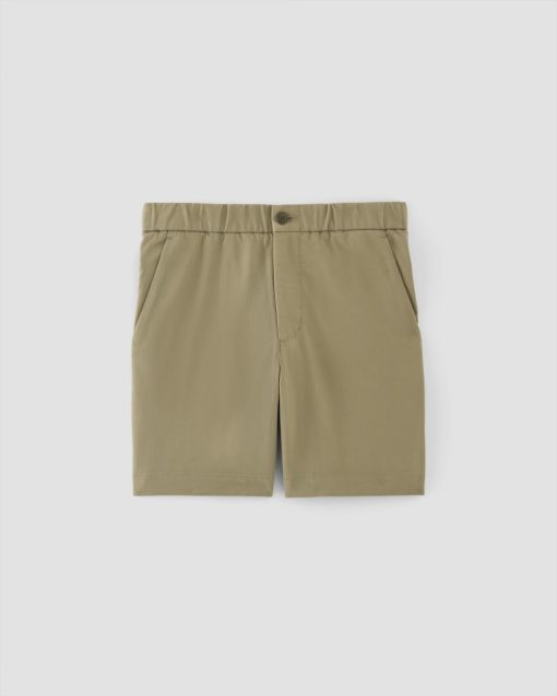 Alternative view of The Pull-On Performance Chino Short | Pale Green