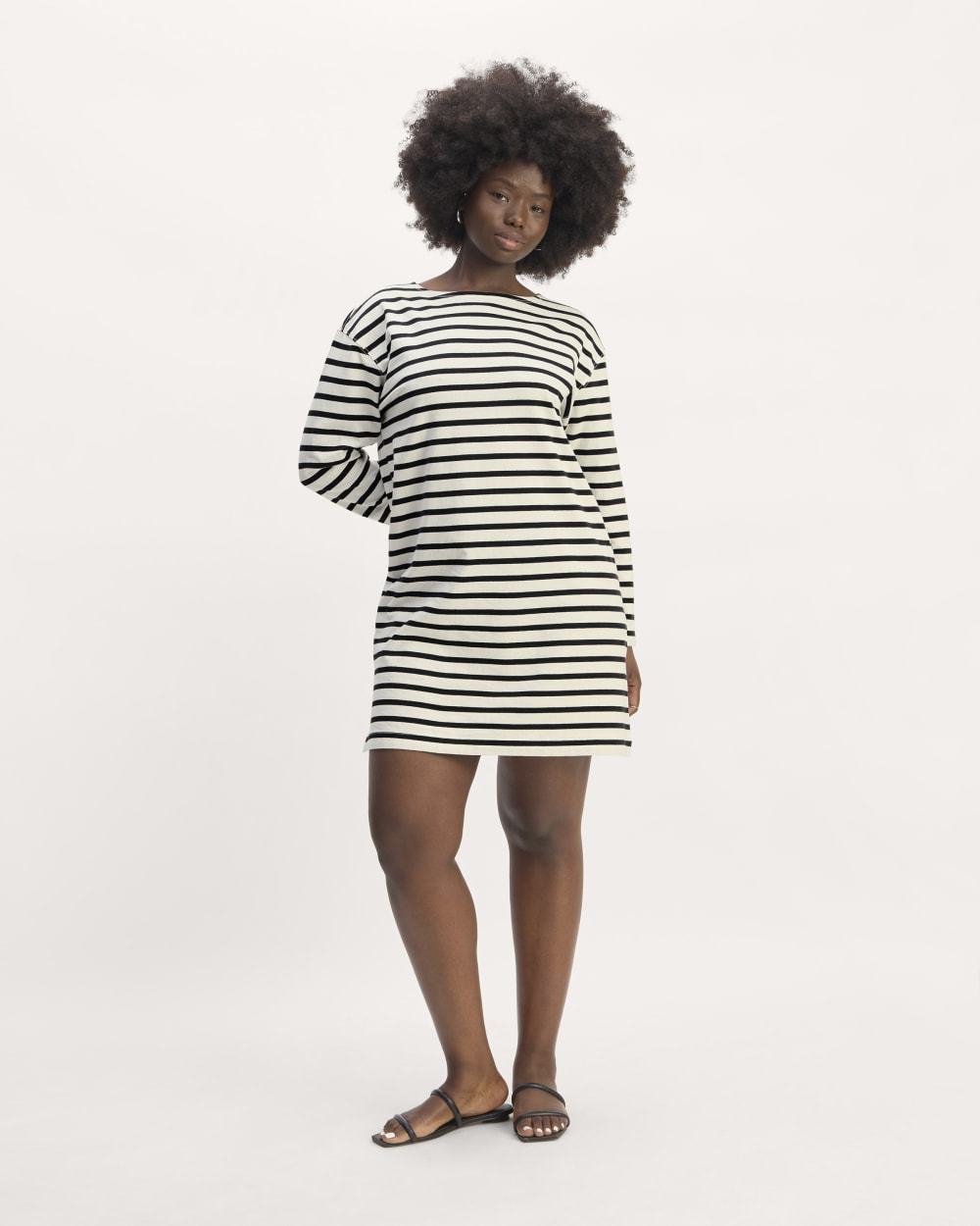 The Mariner Dress | Bone / Black - Image 3