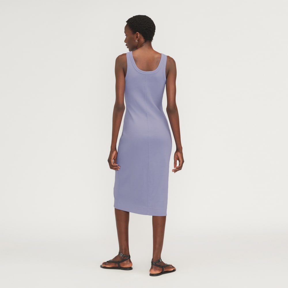 The '90s Rib Dress | Cornflower Blue - Image 3