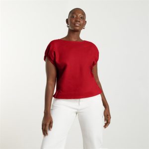 Alternative view of The Drawstring Tunic | Goji Berry