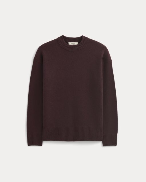Alternative view of Cashmere Boyfriend Sweater | Wine