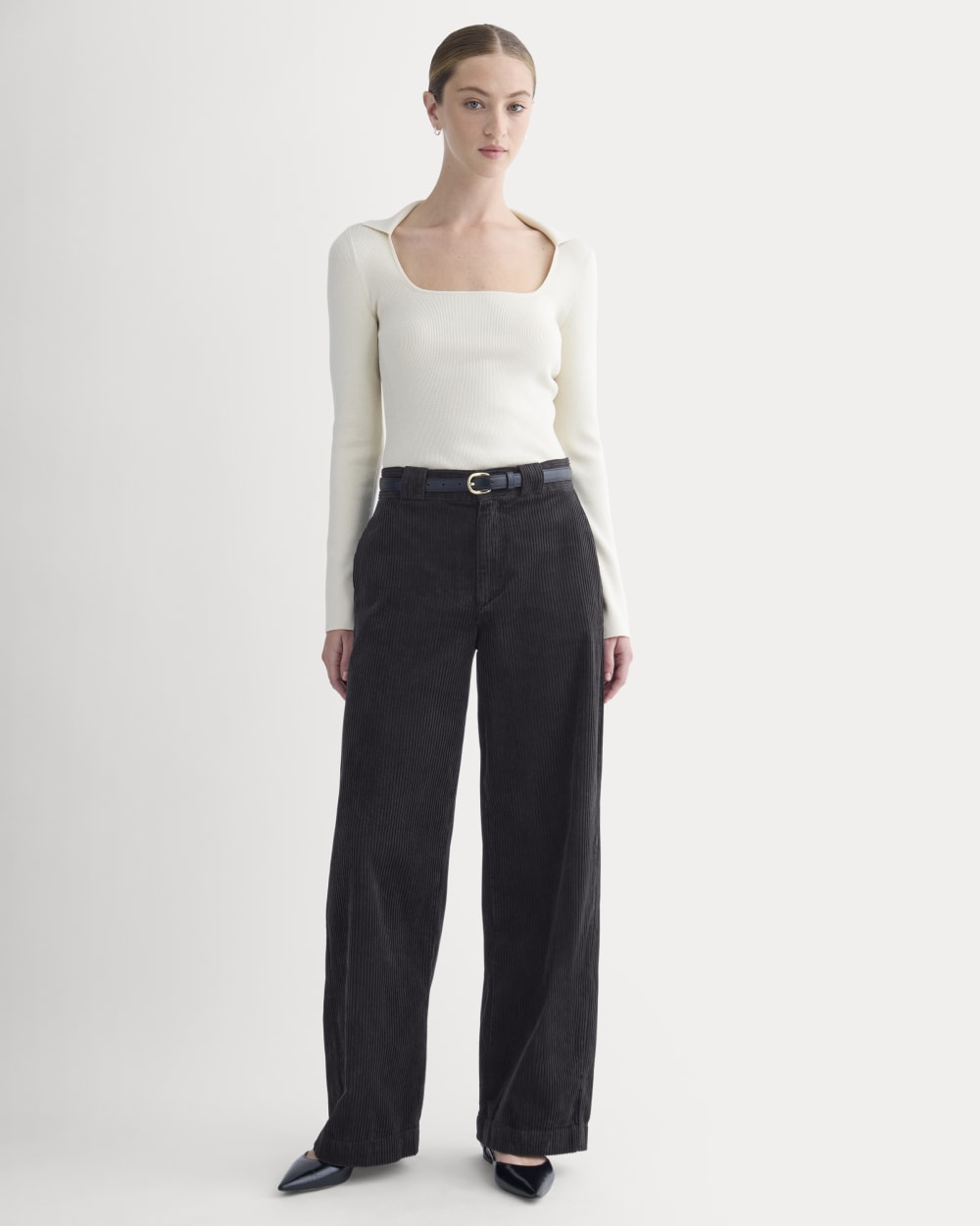 Knit Scoop-Neck Top | Birch - Image 3
