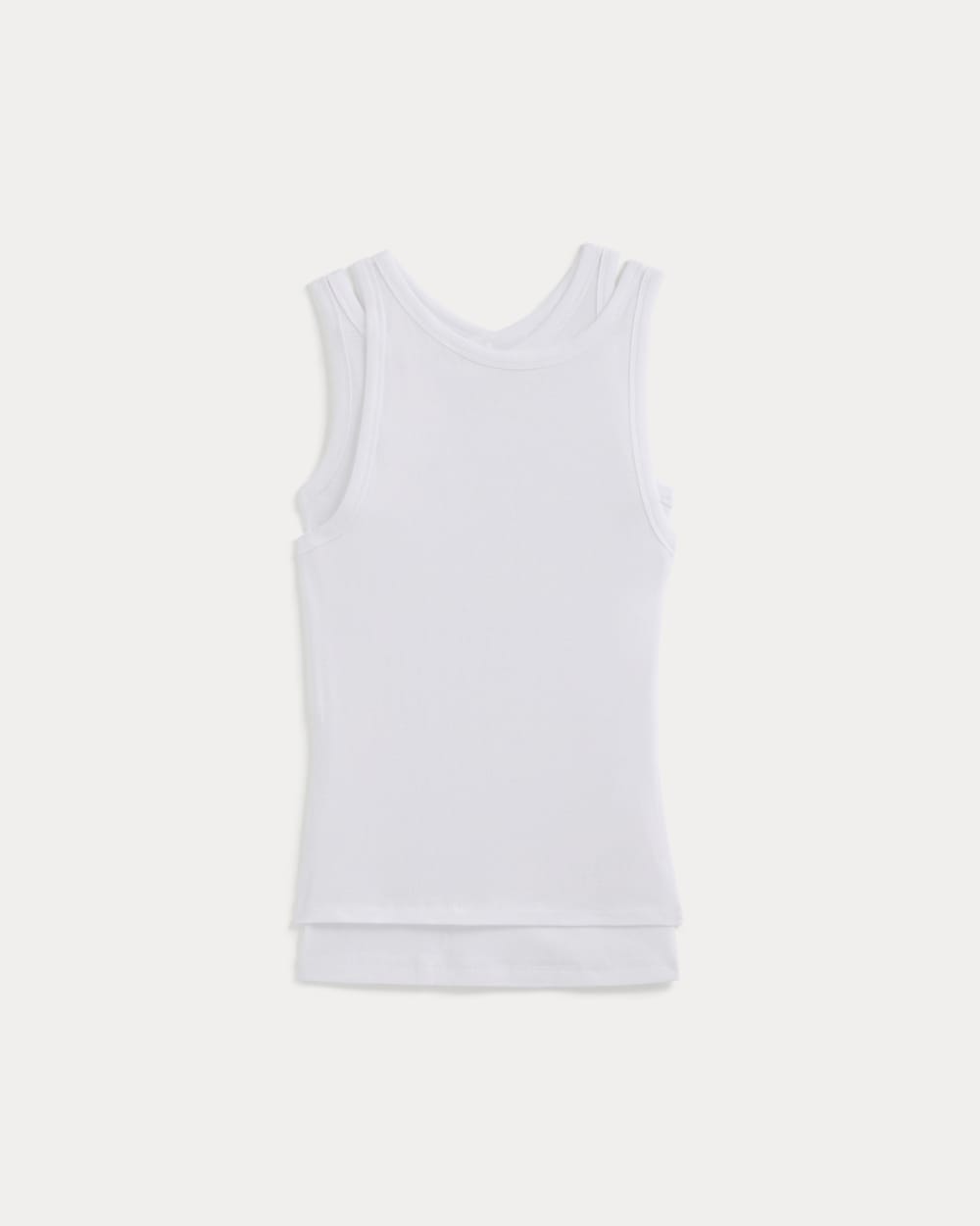 Tissue Layered Tank | White - Image 2
