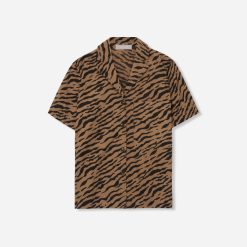 Alternative view of The Poplin Shirt | Tiger Stripe Toasted Coconut