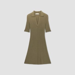 Alternative view of The Ribbed Short-Sleeve Polo Dress | Kalamata