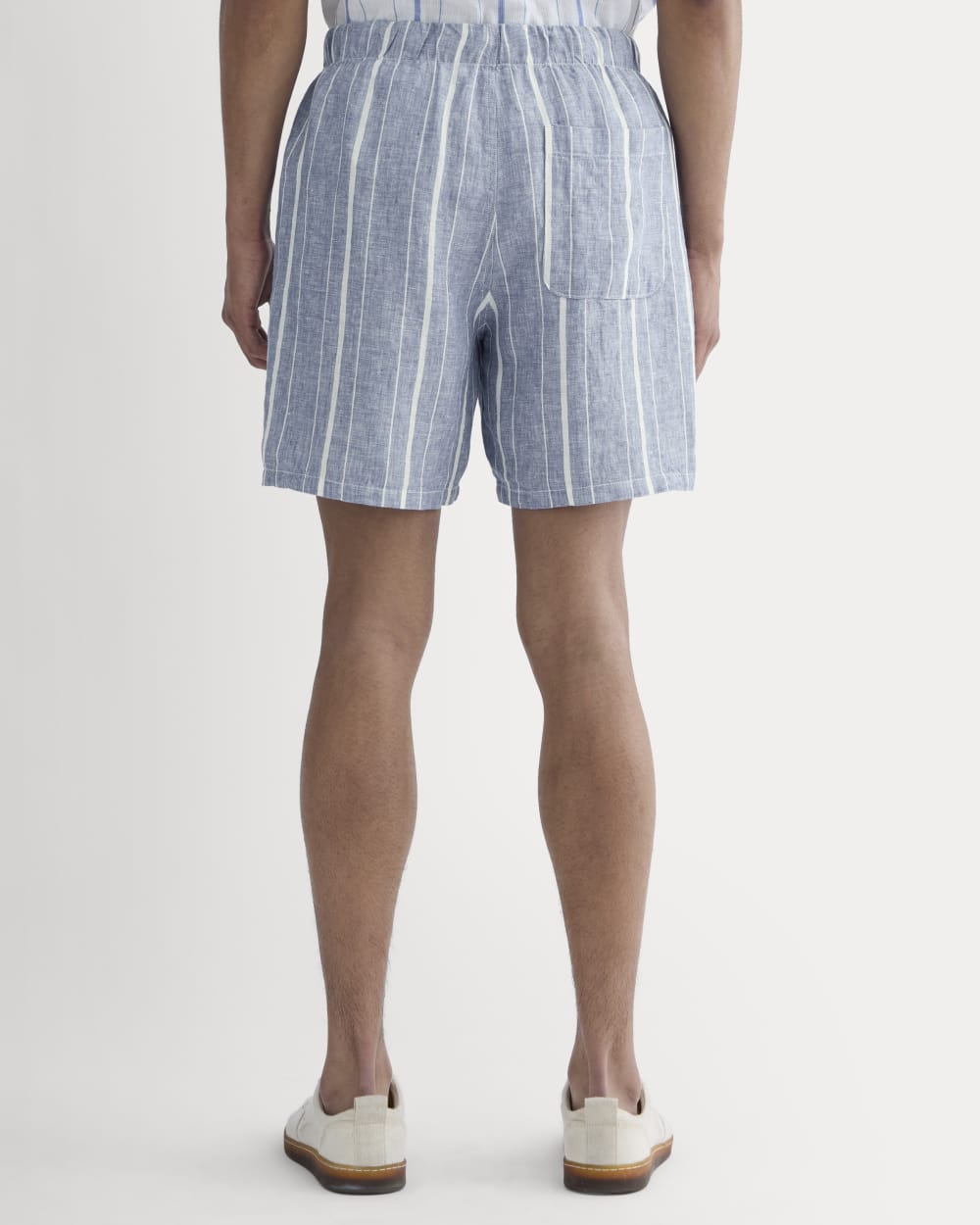 The Linen Easy Short | Dutch Blue / Bone - Image 5