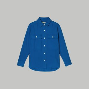 Alternative view of The Classic Cotton Flannel Shirt | Lapis Blue
