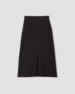 Alternative view of The Mini Jacquard Stripe Slip Skirt | Black