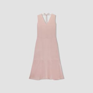 Alternative view of The Satin V-Neck Maxi Dress | Petal Pink