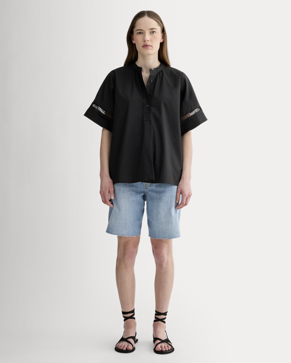 The Lace Trim Popover | Black - Image 3