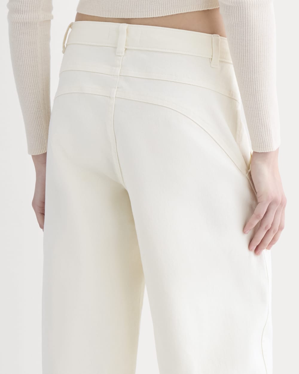 Double-Stitch Barrel Pant | Bone - Image 6