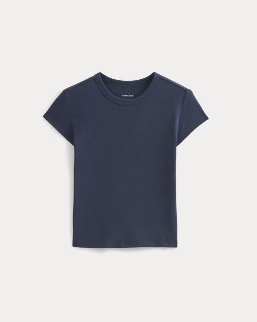 Alternative view of RetroSoft Cotton Crew | Navy