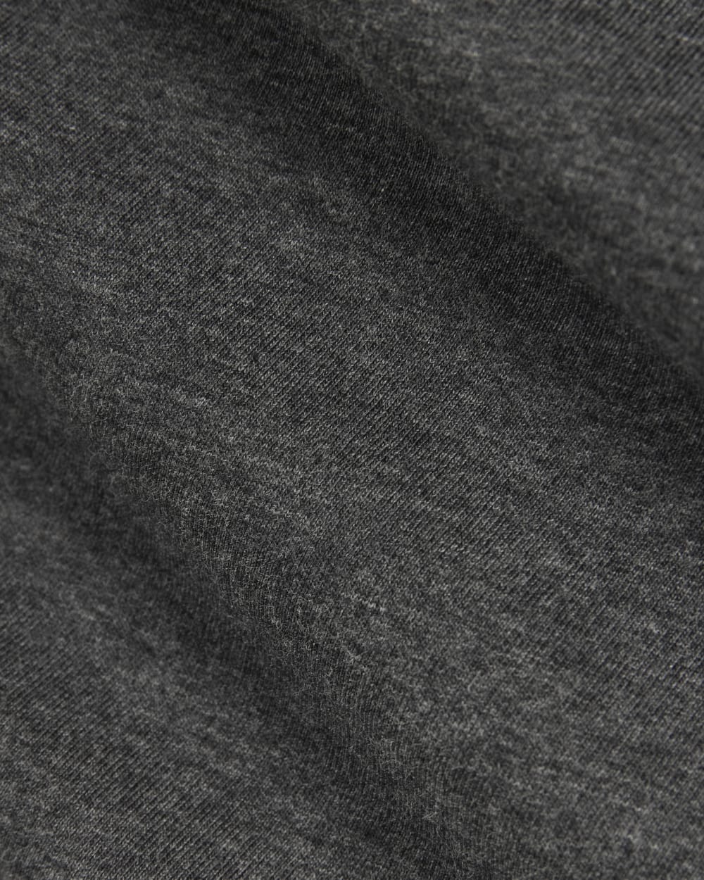 The Slim Long-Sleeve Crew in Essential Cotton | Heathered Soot - Image 5