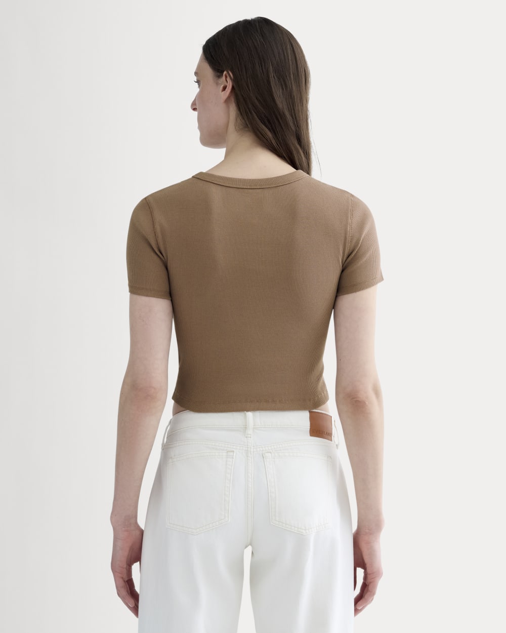 The '90s Rib Tee | Mocha - Image 4