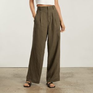Alternative view of The Linen Way-High® Drape Pant  | Beech
