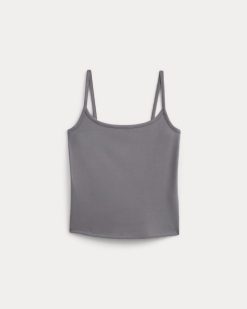 Alternative view of Scoopneck Cami | Charcoal Grey