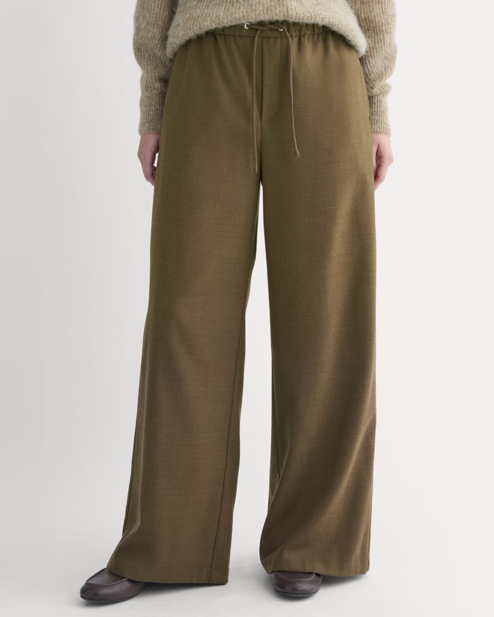 The Pull-On Trouser in Tailor Twill | Heathered Cocoa - Image 3