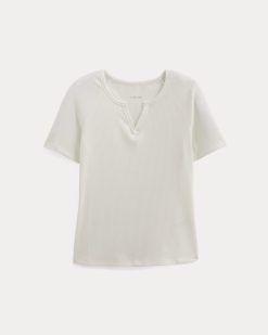 Alternative view of The Shimmy V-Neck Top | Bone