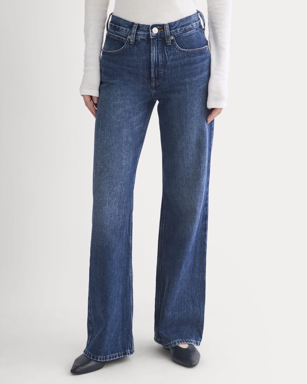 Relaxed Mid-Rise Bootcut Jean | Dark Indigo - Image 4
