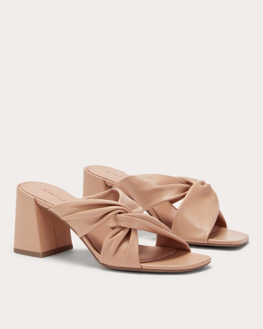 The Day Twist Heel | Blush Tan
