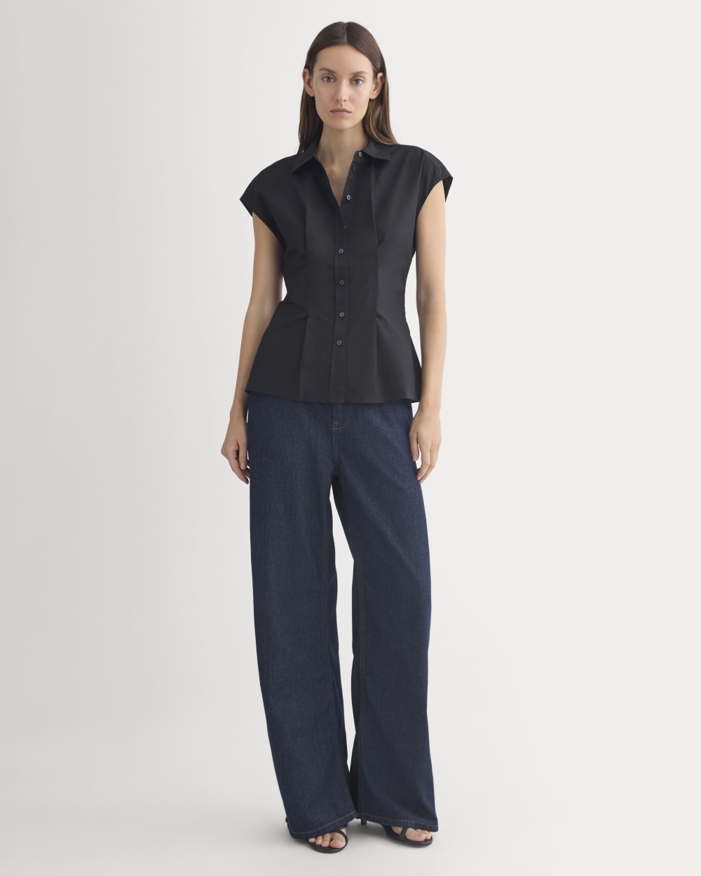 Muscle Shirt in Lightweight Cotton | Black - Image 3