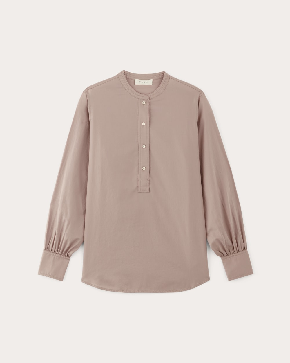The Henley Shirt in Silky Cotton | Dusty Rose - Image 2
