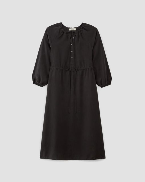 Alternative view of The TENCEL™ Gathered Maxi Dress | Black