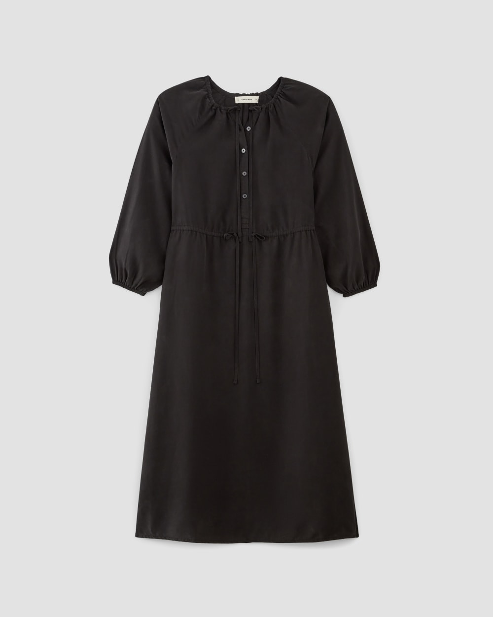 The TENCEL™ Gathered Maxi Dress | Black - Image 2
