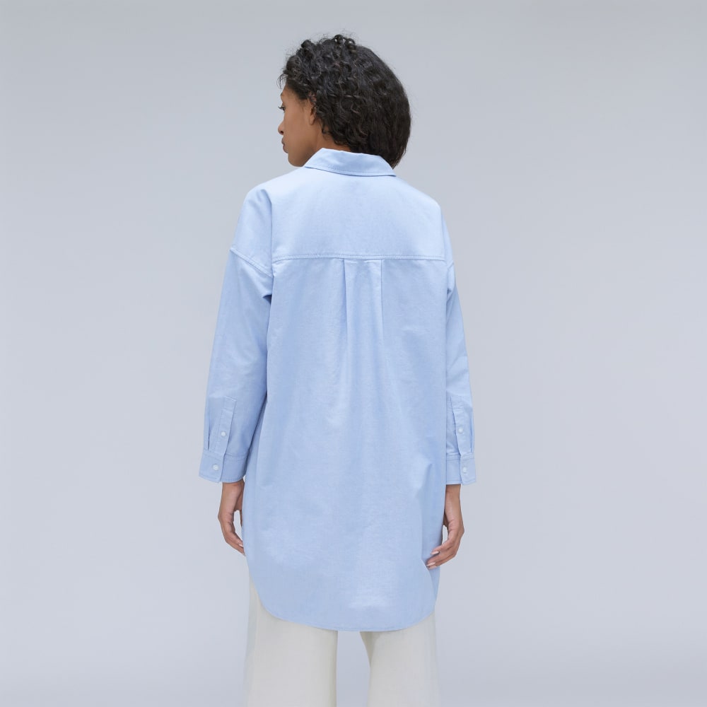 The Way Long Oxford Shirt | Light Blue - Image 3