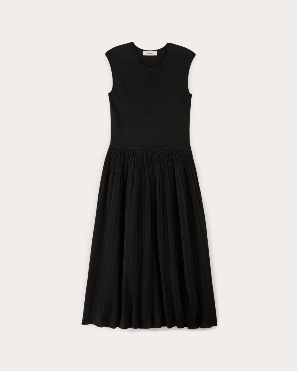 The Knit Pleated Dress | Black - Image 2