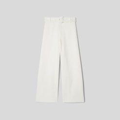 Alternative view of The Structured Cotton Belted Pant | Bone