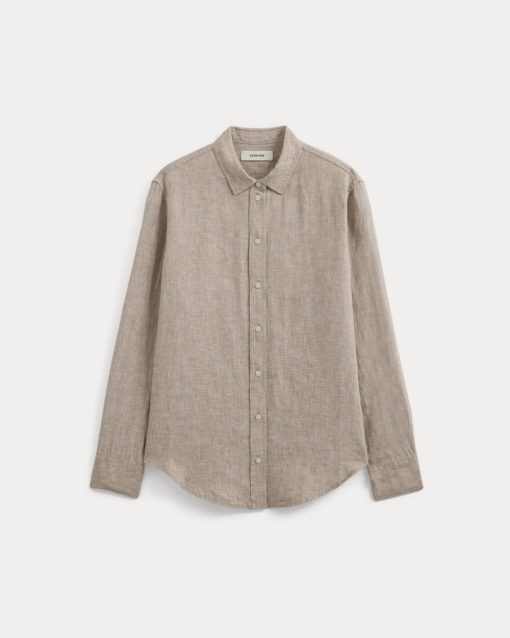 Alternative view of The Must-Have Shirt in Linen | Cornstalk Chambray