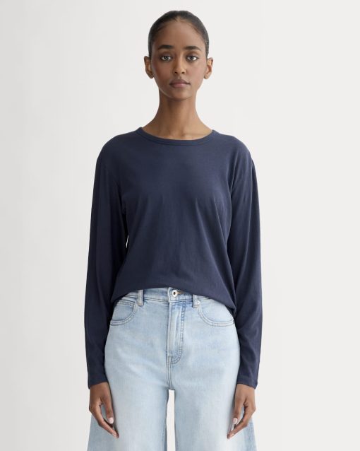 The Air Long-Sleeve Tee | Navy