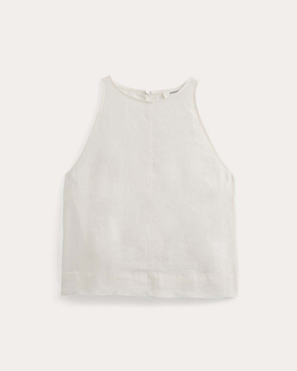 The Linen High-Neck Tank | Bone - Image 2