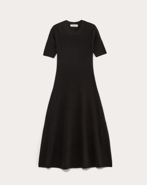 Alternative view of The Ribbed Sweater Dress | Black