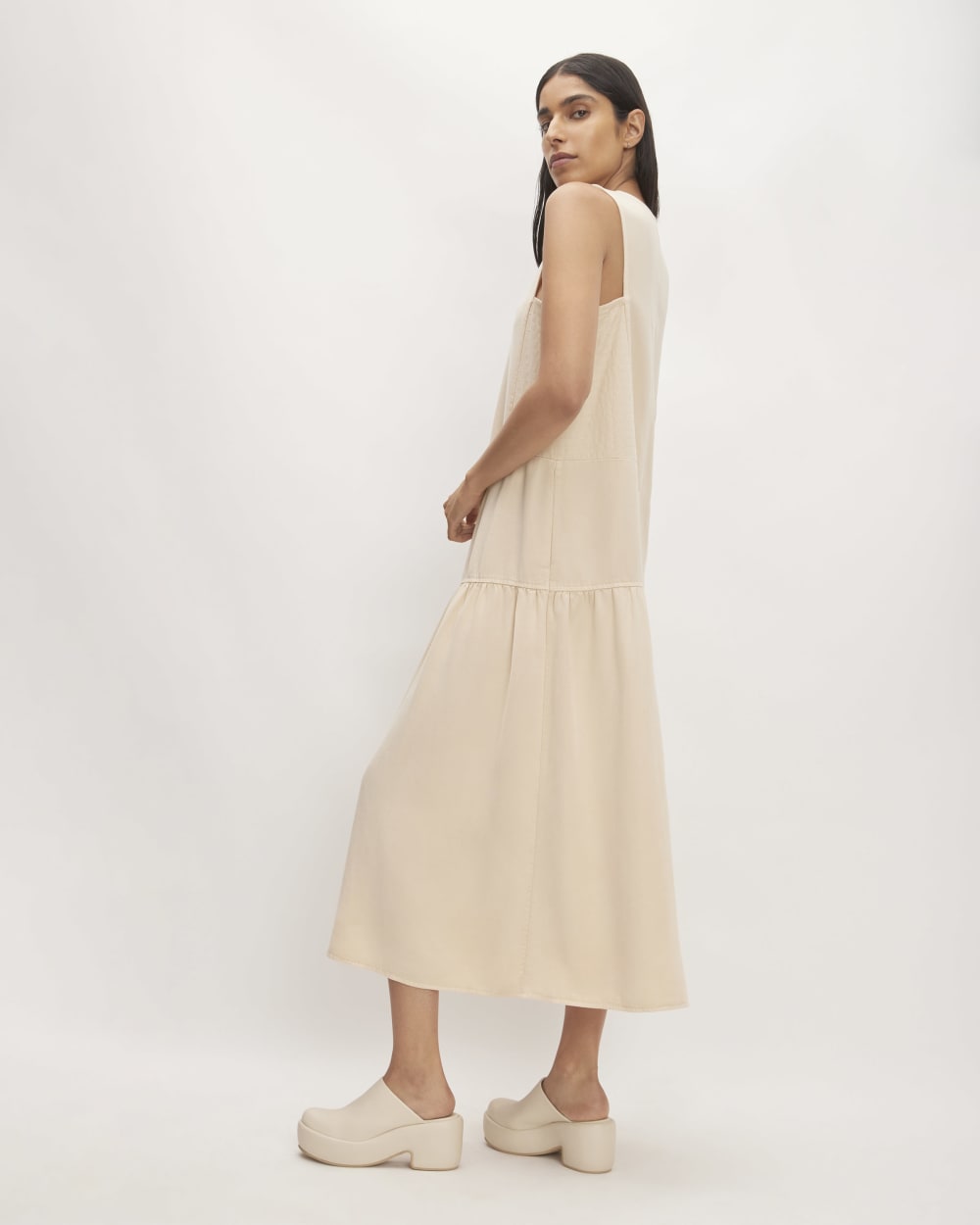 The TENCEL™ V-Neck Dress | Whisper Pink - Image 4