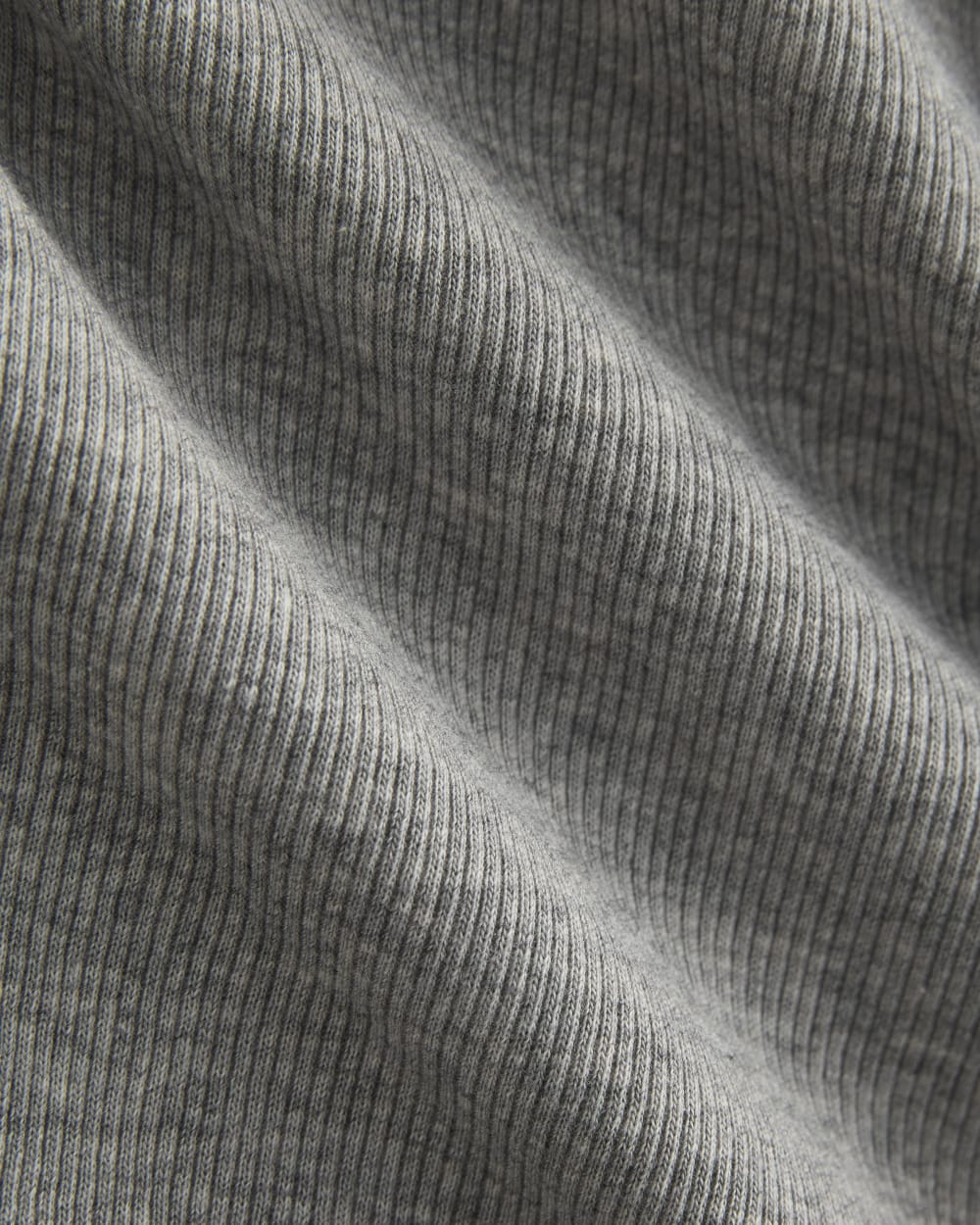 Luxe Rib Button-Up Top | Heathered Light Grey - Image 6