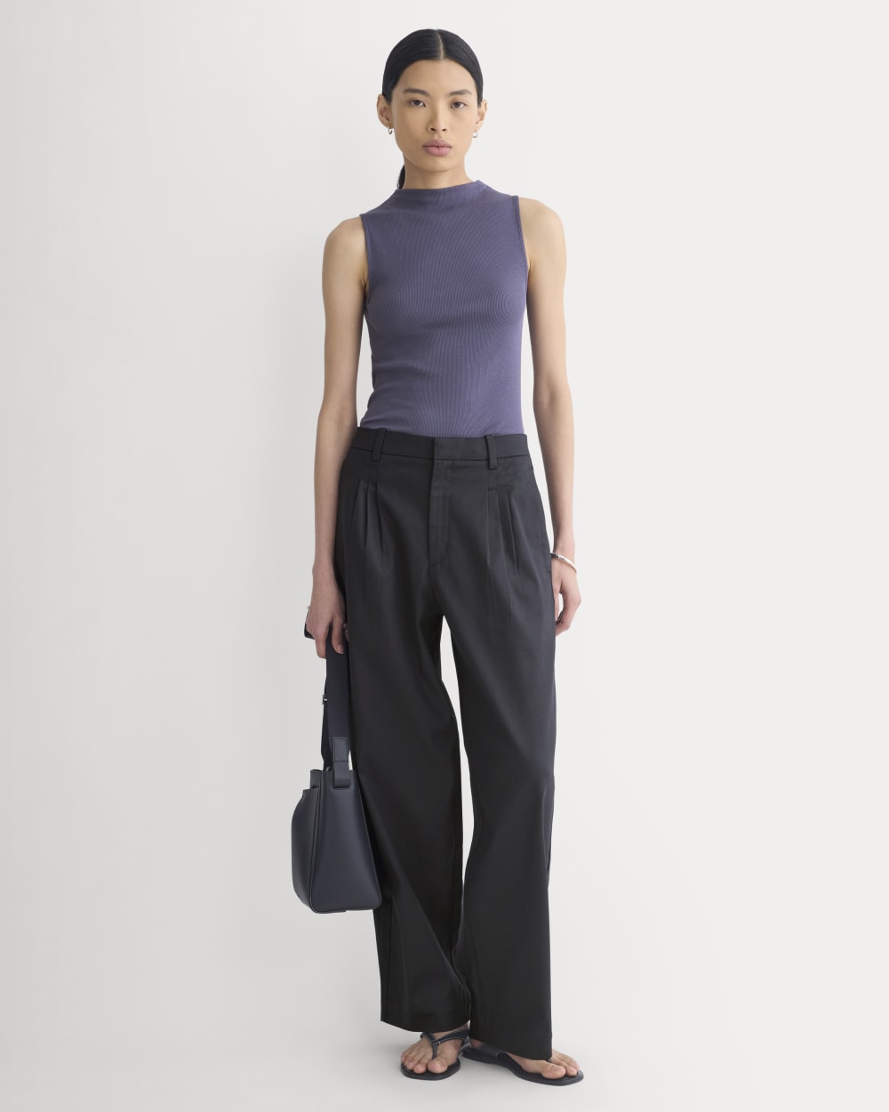 The Luxe Rib Funnel-Neck Tank | Graystone - Image 3