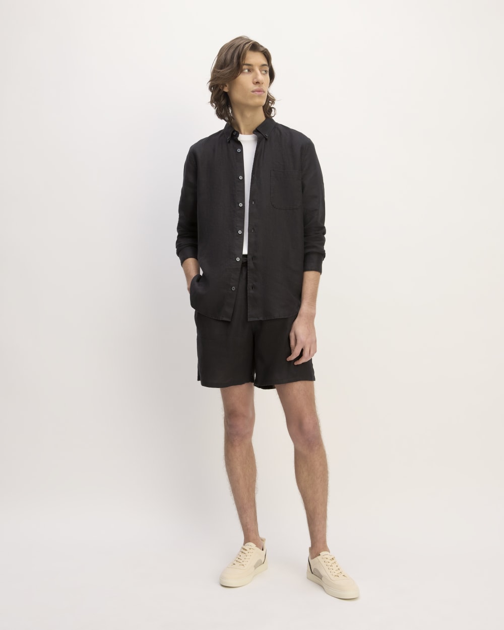 The Linen Easy Short | Black - Image 3