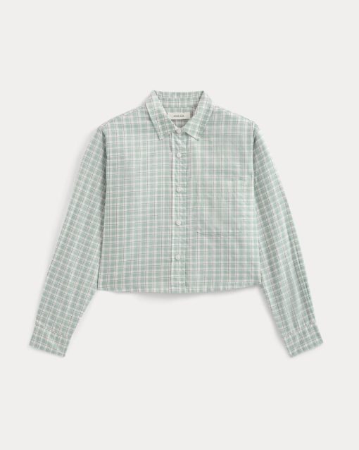 Alternative view of The Way-Short Shirt in Silky Cotton | Gray Mist