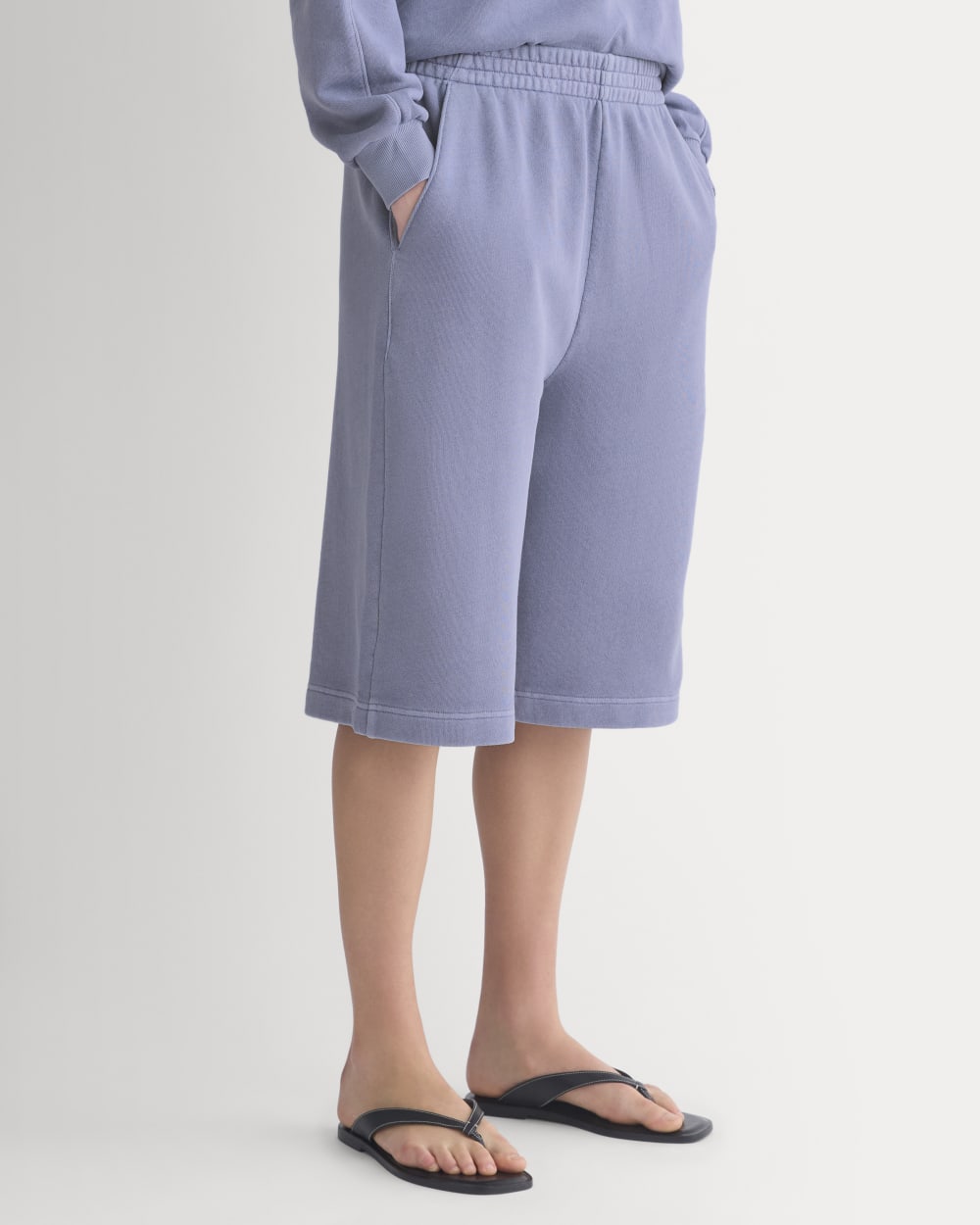 Lightweight Terry Long Shorts | Velvet Morning Garment Dye - Image 3