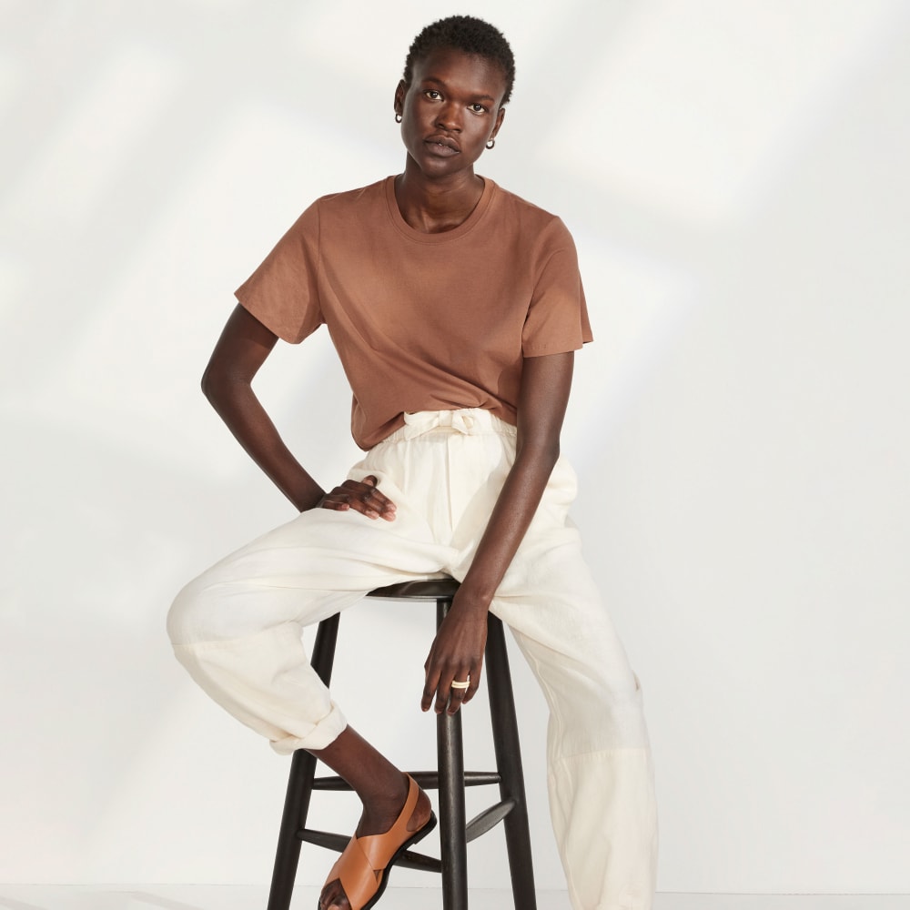 The Linen Pull-On Barrel Pant | Canvas - Image 7