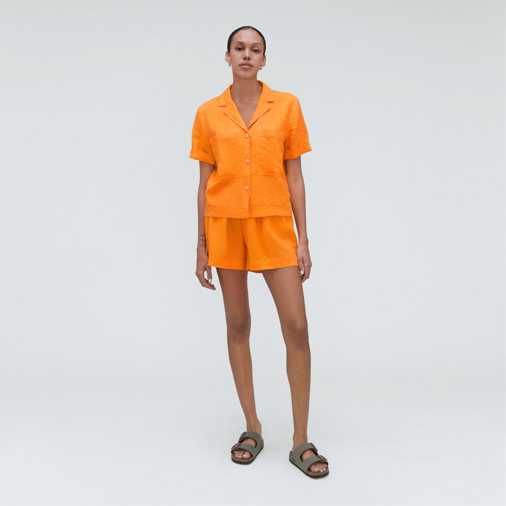 The Linen Workwear Shirt | Turmeric - Image 6