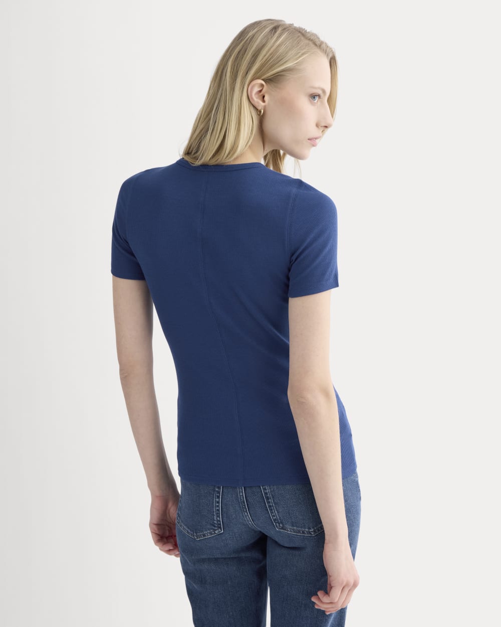 The Luxe Rib Crew | Estate Blue - Image 5