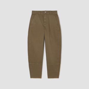 Alternative view of The Utility Barrel Pant | Dark Moss | Regular