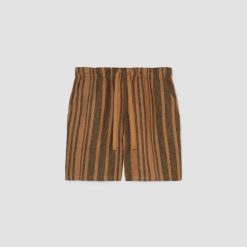 Alternative view of The Linen Easy Short | Toasted Coconut / Black