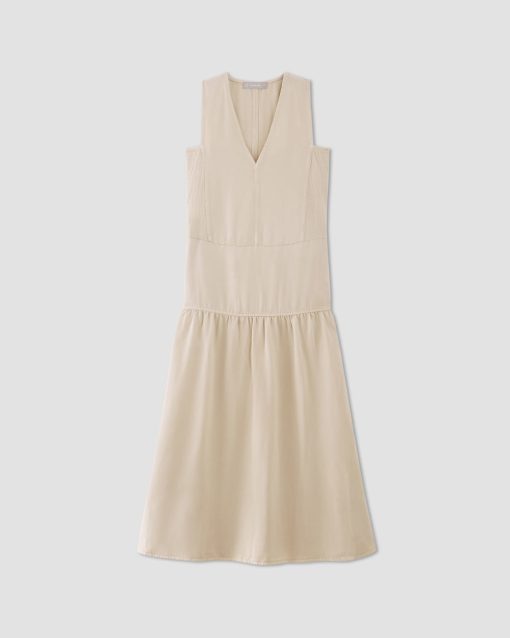 Alternative view of The TENCEL™ V-Neck Dress | Whisper Pink